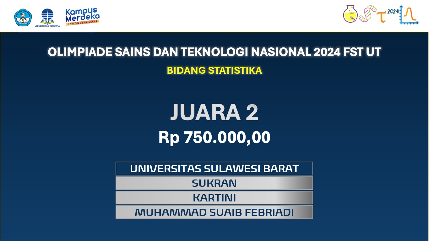 Juara 2 OSTN FST UT Tahun 2024 Kategori Tim